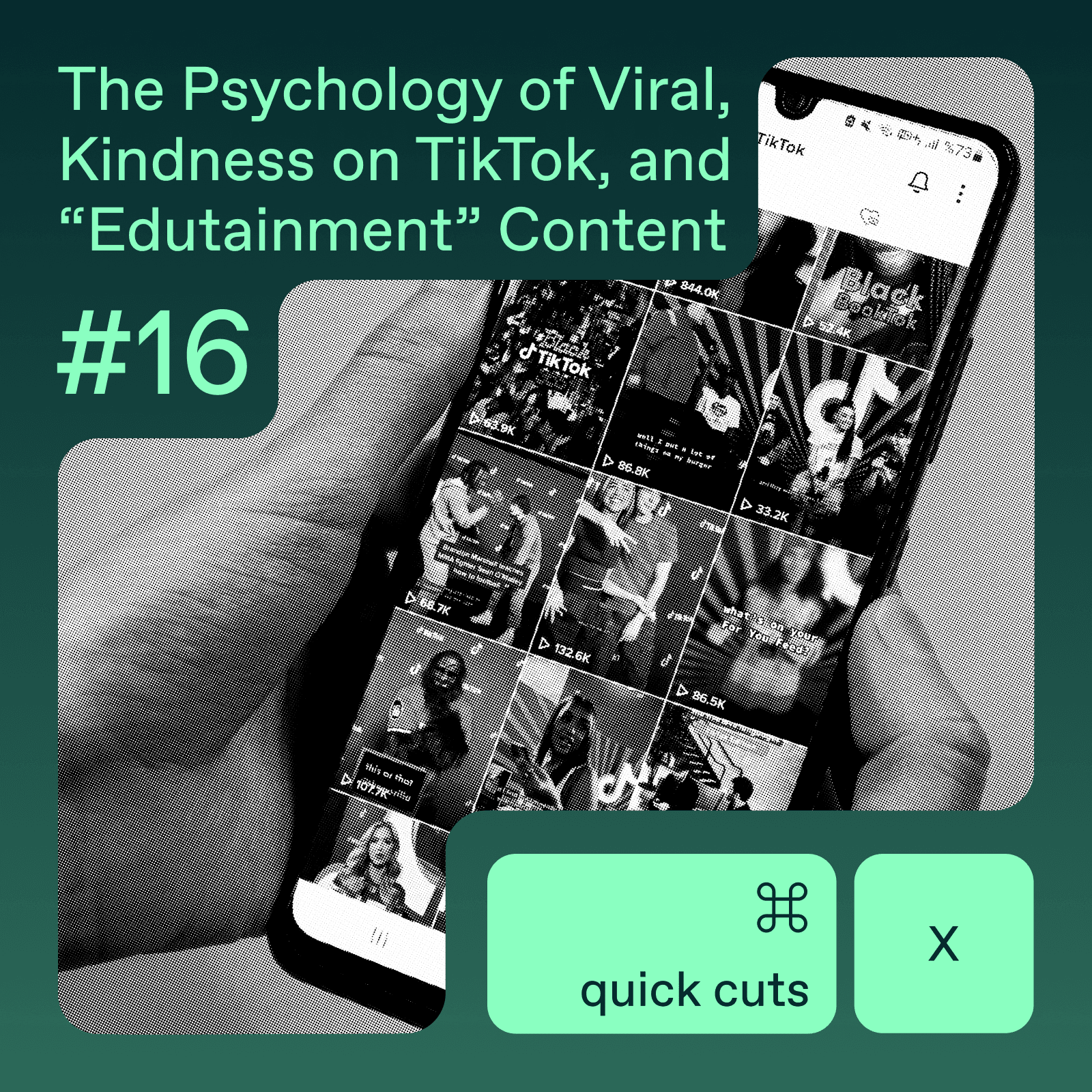 Quick Cuts #16: Die Psychologie des Viralen, Freundlichkeit auf TikTok und "Edutainment"-Inhalte